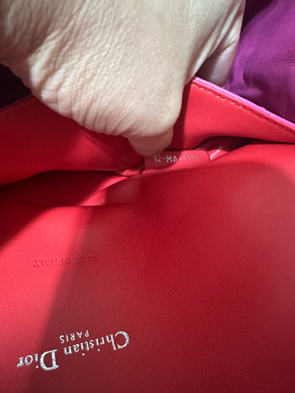 LIKE NEW - Miss Dior Cannage Red Shoulder Bag with Silver Hardware - NO CALLOUTS - Picture 12 of 15